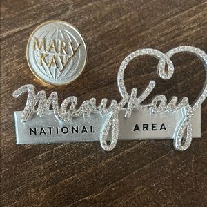 Mary Kay Silver and Gold Badge Set